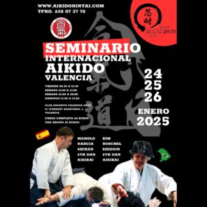 Cartel del evento: Seminario internacional de Aikido (Valencia)