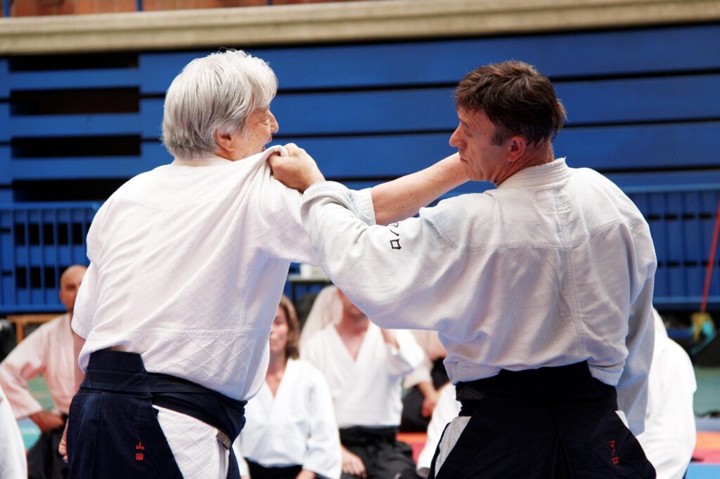 Yamada Sensei mostrando una tecnica de Aikido