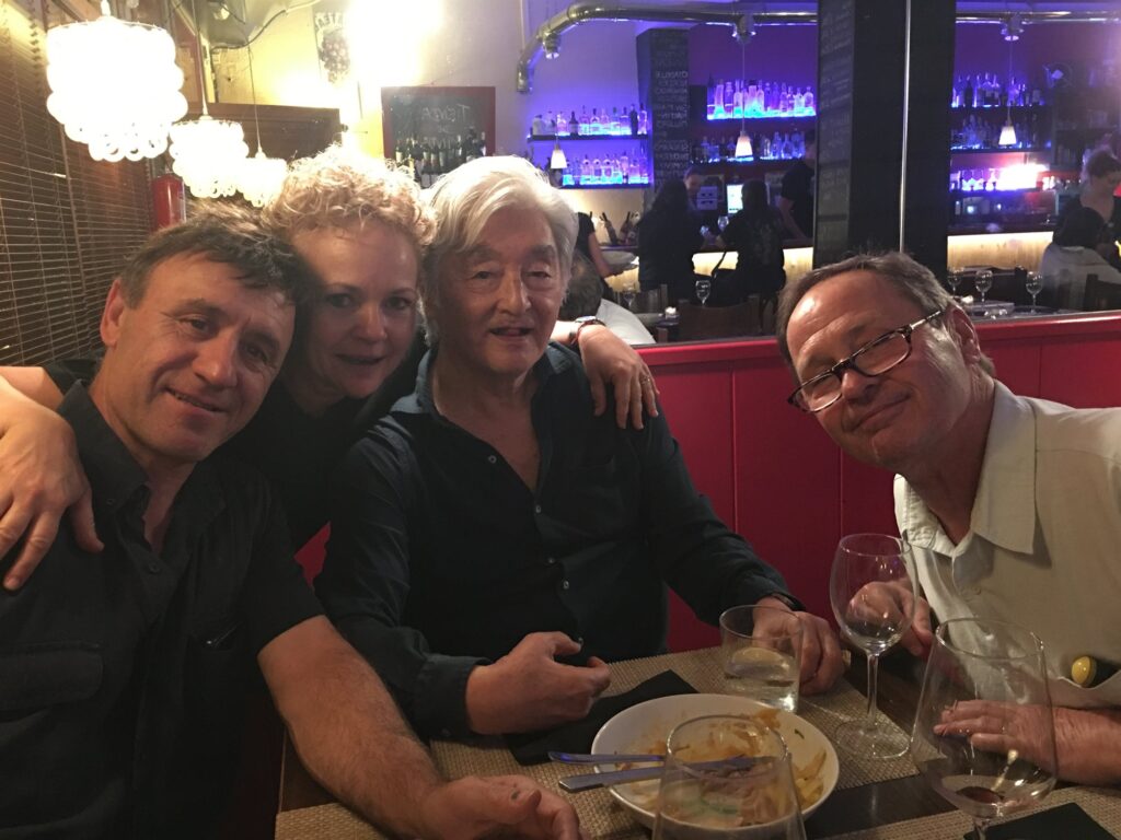 Teresa, Manolo, Peter y Sensei reunidos en Mallorca